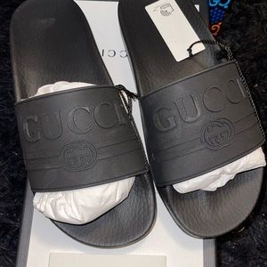 Brand New Black Gucci Slides Never Worn